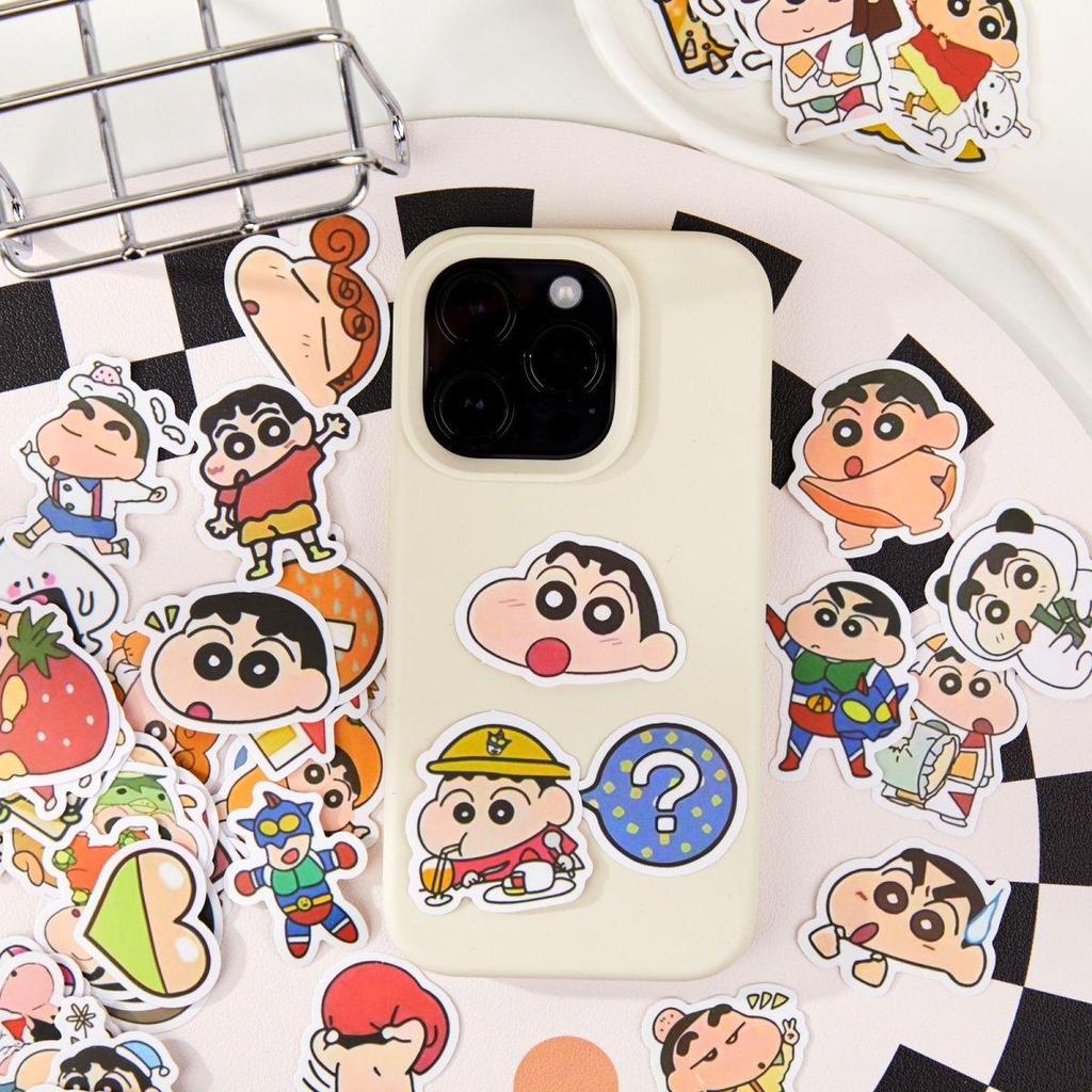 Crayon Shin-chan Cute Cartoon Waterproof Stickers (100 Sheets) - DIY Journal & Notebook Decoration