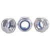 304 Edelstahl Nylon Selbstsichernde Sechskantmutter M2-M30, Anti-Rutsch DIN985 Hutmutter