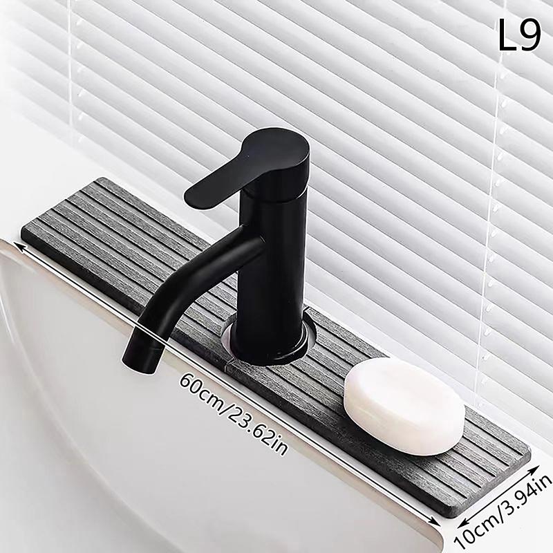 1 Pc Diatom Mud Water-absorbing Quick-drying Hard Mat Faucet Mat For Kitchen Sink Splash Guard Kitchen Bathroom Sink