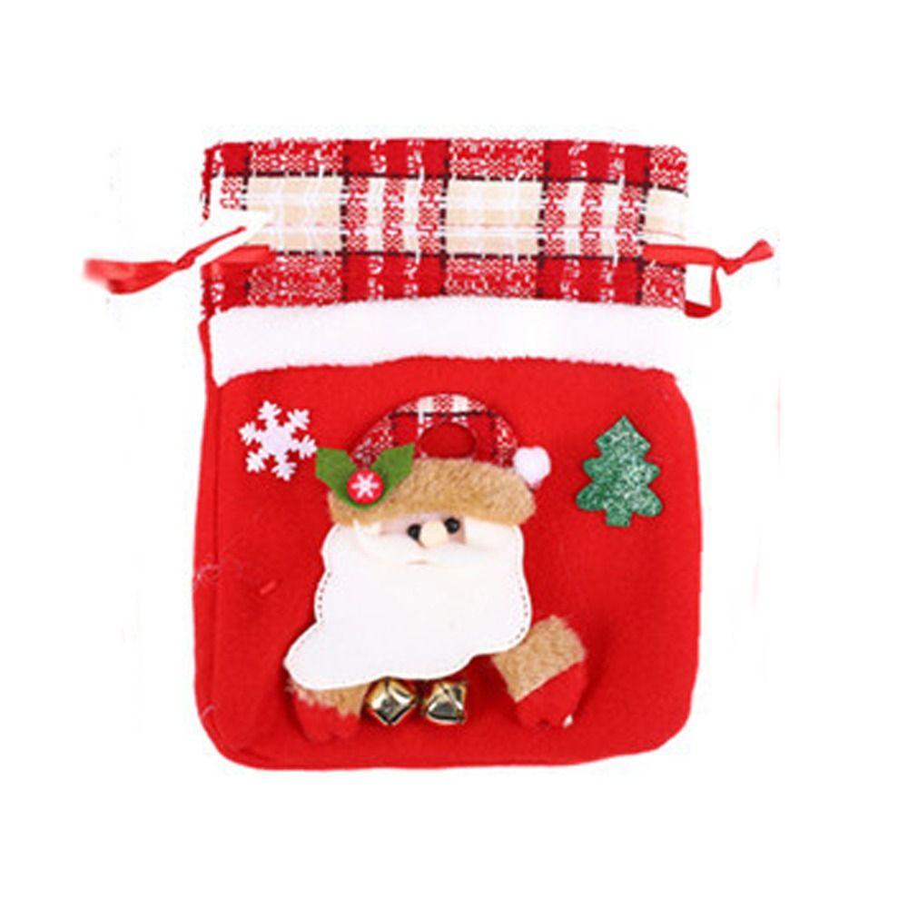 

Клаус для украшения дома, детские пакеты для конфет, елочные украшения, рождественские сумочки, сумки для хранения santa claus