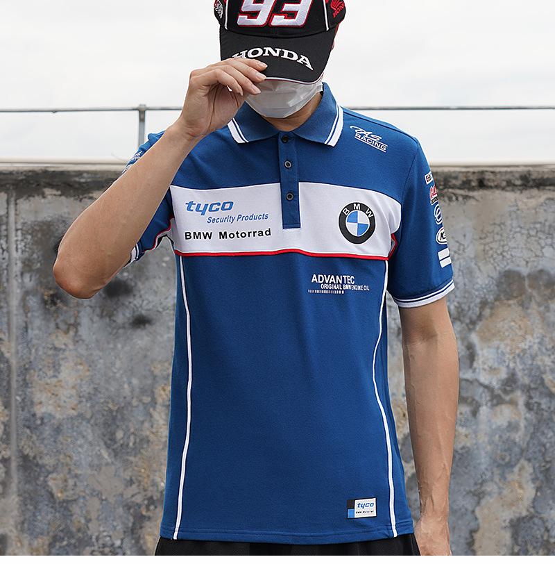 

Off Road Motorcycle Short Sleeved T-shirt Knight s Suit Speed Control Riding Racing PL-001 Navy Blue S