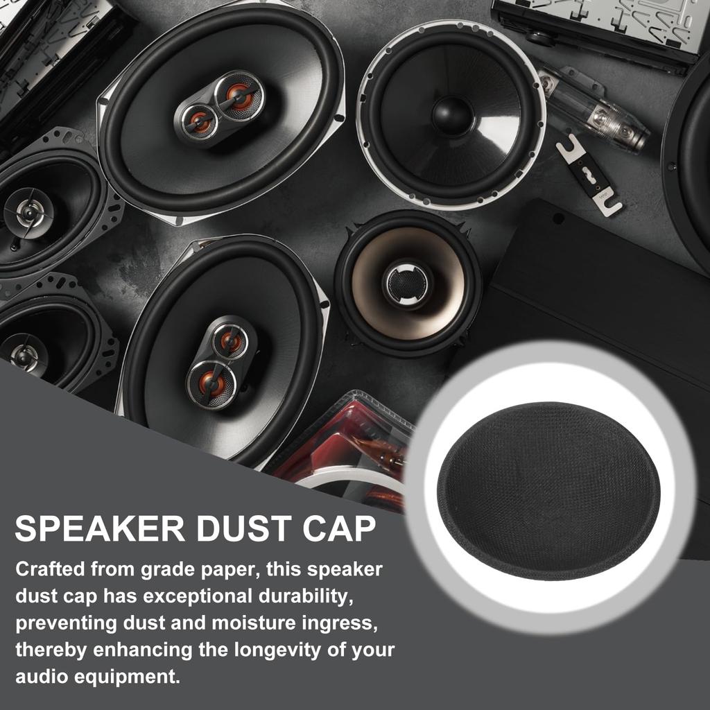 uxcell Speaker Dust Cap 54mm/2.1" Outer Diameter Dome Paper Cap Subwoofer Coil Cover Cap Speaker Decoration Accessories Repair