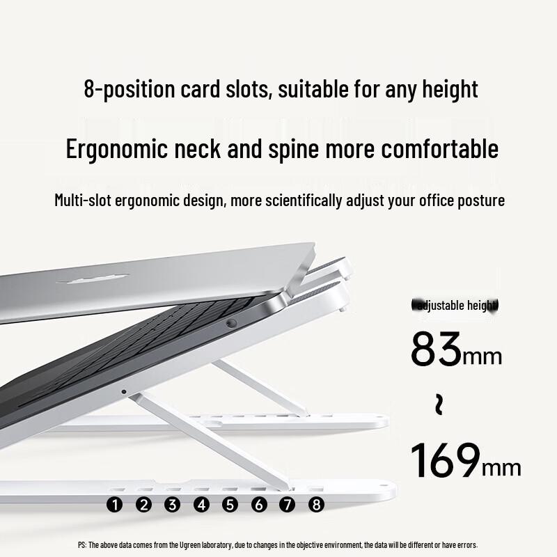 Ugreen Ergonomic X-Fold Laptop Stand with 8-Level Adjustment
