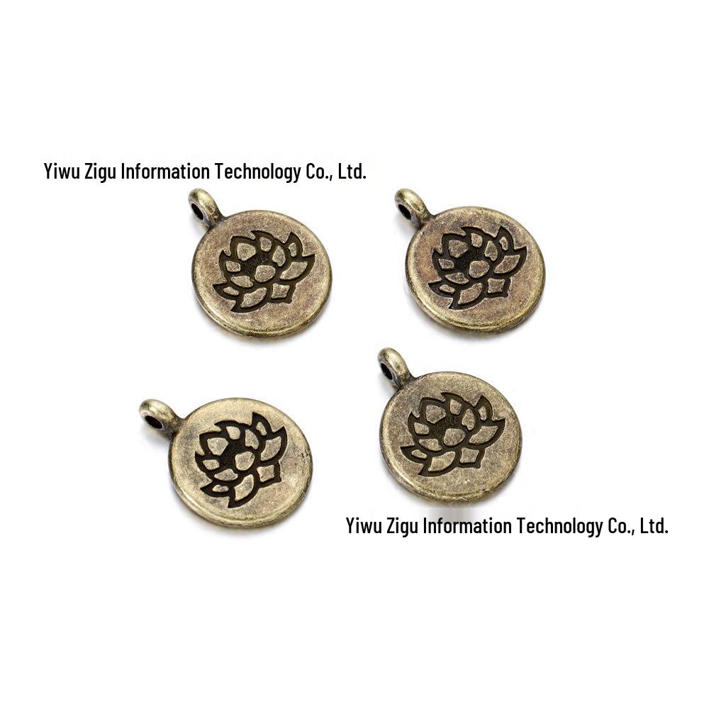 Pingente Buda Lótus Árvore da Vida - Acessório de Liga para Joias DIY