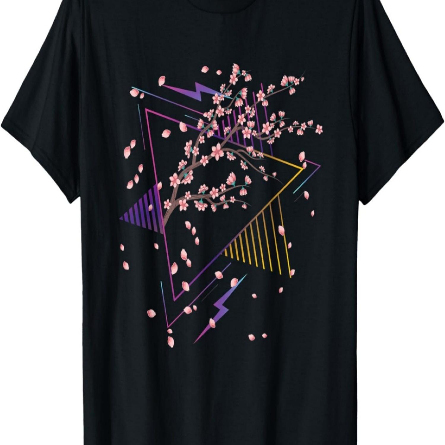 Japan Sakura Blossom Pretty Flower Vaporwave Cherry Blossom T-Shirt S