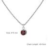Clear Zircon 12 Month Birthstone Charm Necklace for Women Stainless Steel Thin Box Chain Necklace Jewelry Birthday Gift 2026