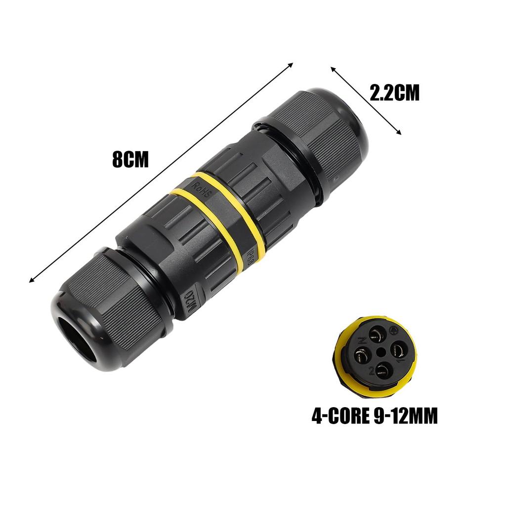 Power Cable Connectors Wire Connector Vertical Electrical Wiring Terminals Wire Repair Extend 2/3/4 Pin Diameter 5-9/9-12mm
