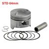 Motorcycle Piston Ring Kits For Honda Steed KWO 400 Steed400 KWO400 BROS STD Bore Size 64mm 64.25mm 64.5mm +25 +50