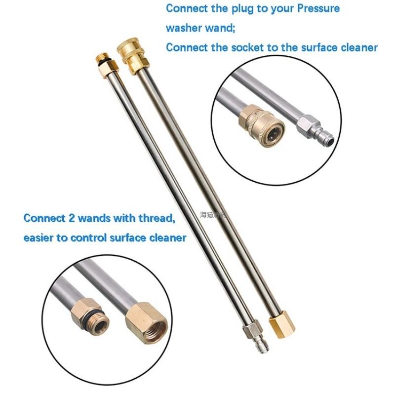 13 Inch Replaceable Rotating Driveway Power Washer Rotary Surface Cleaner for Driveway Patio Pressure Washer