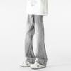 Smoky Gray Retro Jeans Men's Trendy Brand American High Street Loose Drape Wide Legs Casual Mopping Long Pants