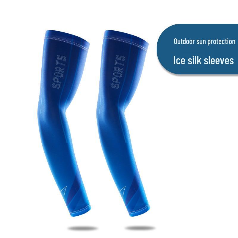 Breathable Summer Ice Silk Arm Sleeves for Sun Protection In Outdoor Sports