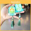 Creative Cartoon Pvc Keychain With Tassel Perfect For Car Keys And Bags