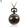 Retro Ball Metal Steampunk Quartz Necklace Pendant Chain Small Pocket Watch