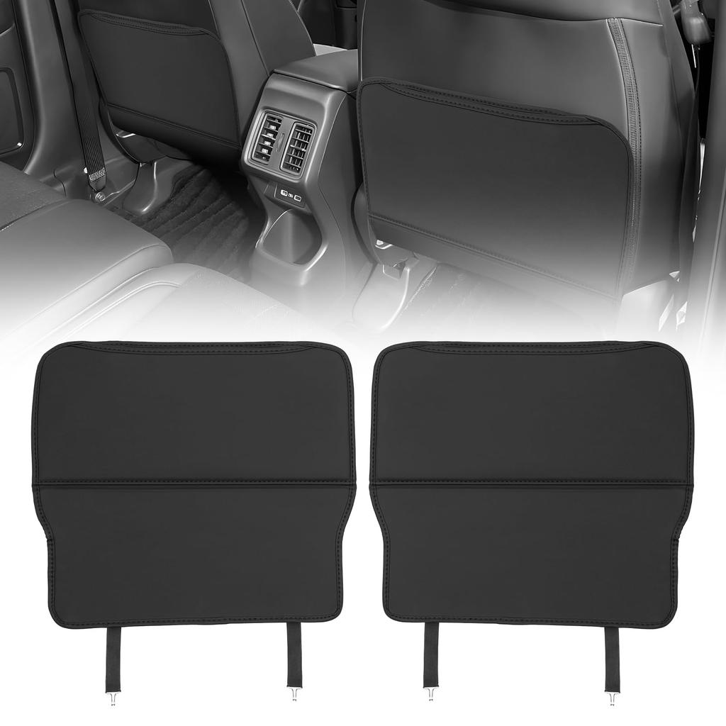 GIMUYA Kick Rear Seat Back and Seat Back Protectors for Honda New Vezel RVs Protective Mat with Storage Stain and Scratch Custom Set of 2 Guards,