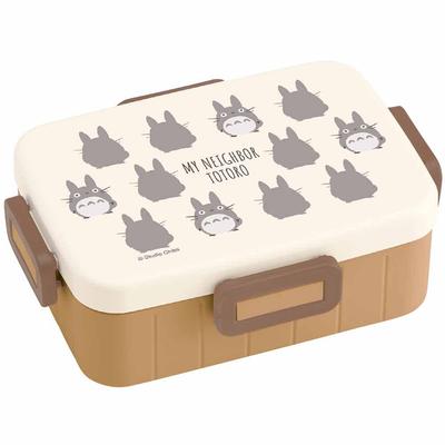 Lancheira Antibacteriana com Trava 650ml Meu Vizinho Totoro Silhueta Ghibli Fabricada no Japão 4 Pontos YZFL7AG-A