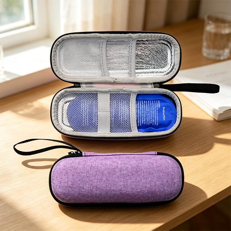 1Set Portable Diabetic Insulin Cooling Bag Protector Refrigerated High Capacity Medical Cooler Organizer Travel Case