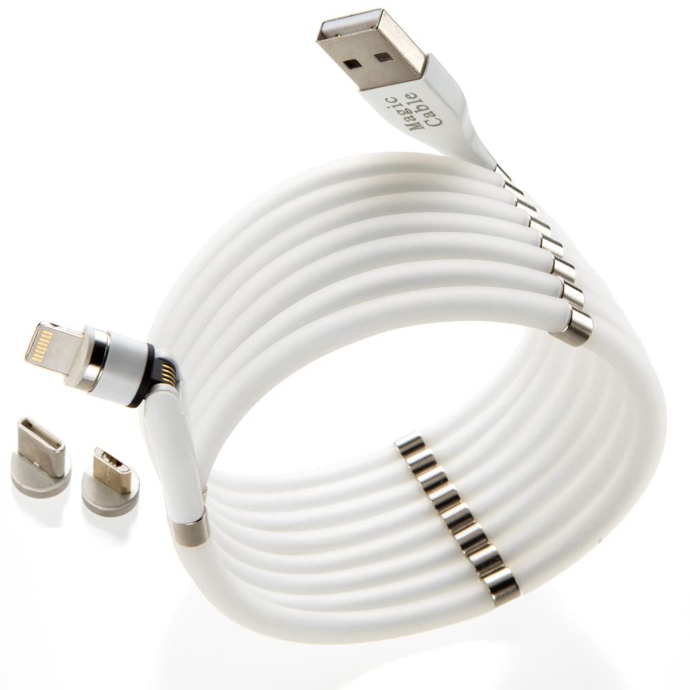 

Cable Genuine White USB Magic iPhone Magnetic Magnetic Charging TYPE C B iPhone Compatible Connector White [Magic 540] 1.8m Cable, Cable, Charger,