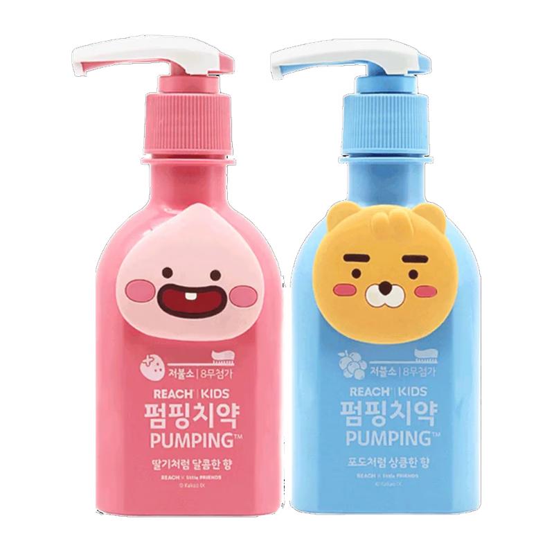 

Зубная паста LG с бамбуковой солью для детей с помпой (Клубника и виноград)