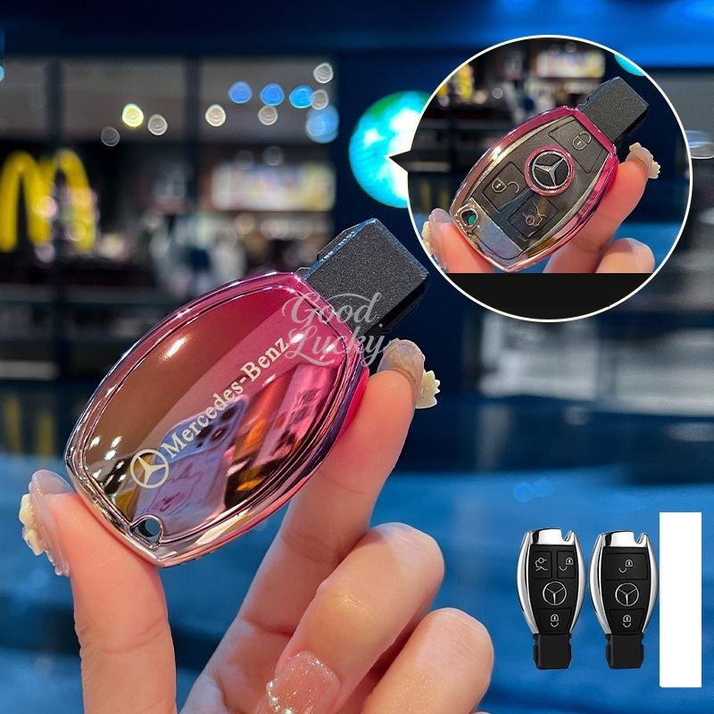 Fashion TPU Car Remote Key Case Shell Keychain For Mercedes Benz A C E S G Class GLC CLE CLA GLB GLS W177 W205 W213 W222 X167AMG QD1