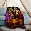 Five Nights At Freddy's Theme Printed Blanket - Perfect for Couch, Bed, Travel & Outdoor Use | Machine Washable, Cozy & Durable.