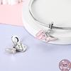Copper Pink Puppy Flower Bird Pink Charm Beads Suitable For 3Mm Original Bracelet Diy Jewelry Gift