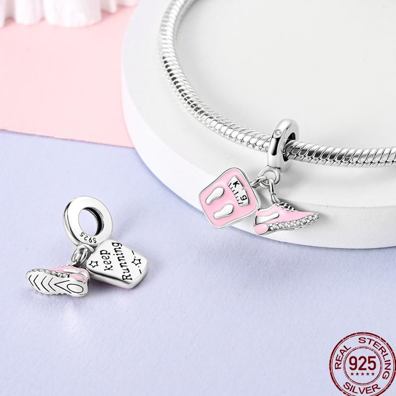 Copper Pink Puppy Flower Bird Pink Charm Beads Suitable For 3Mm Original Bracelet Diy Jewelry Gift