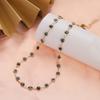 Collana Blu Occhio di Allah Turco da Donna Moda Colore Oro Acciaio Inossidabile Collane Smalto Perline Gioielli Regalo