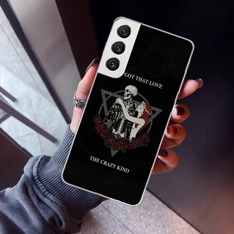 Lover Demon Skull Death Phone Case For Samsung Galaxy S26 S25 Edge S24 S23 Ultra S22 Plus S21 S20 FE Soft TPU Back Cover Funda G