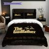 The Godfather Movie Poster Bedding Threepiece Set 1 Duvet Cover 2 Pillowcase Without Core Christmas Birthday Gift Soft And Comfortable