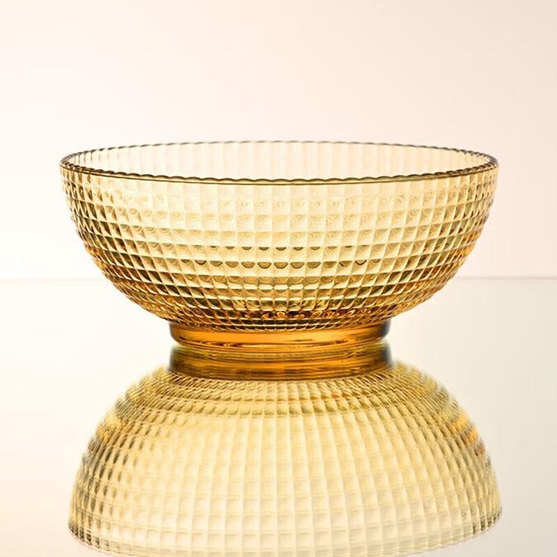 TAYOHYA Amber Galaxy Series Glass Dinnerware Set - 2 Pieces