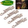 10/20PCS Wooden Merry Christmas Letters DIY Wood Craft Table Christmas Decorations Home Xmas Navidad Natal New Year Party Gifts