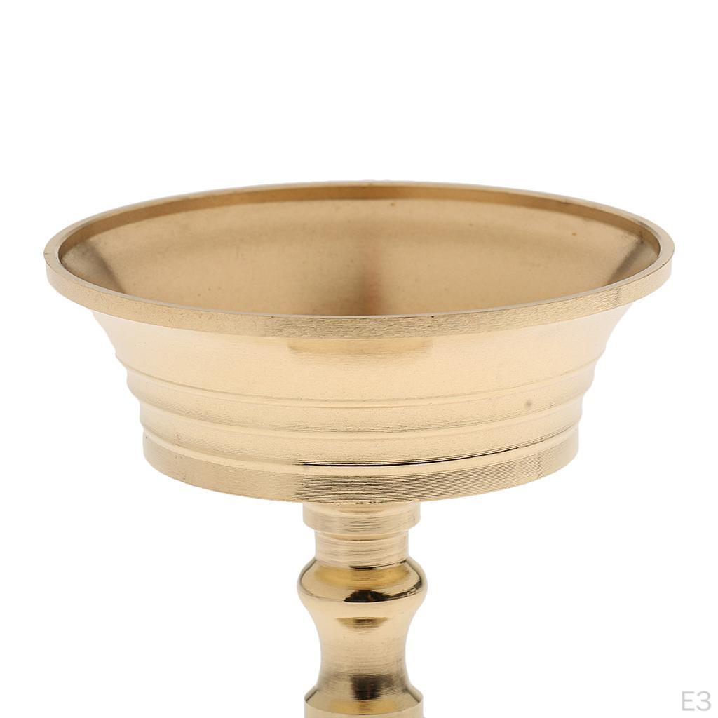 Copper Candle Holder Ghee Lamp Tibetan Brass Oil Metal Craft Ornaments