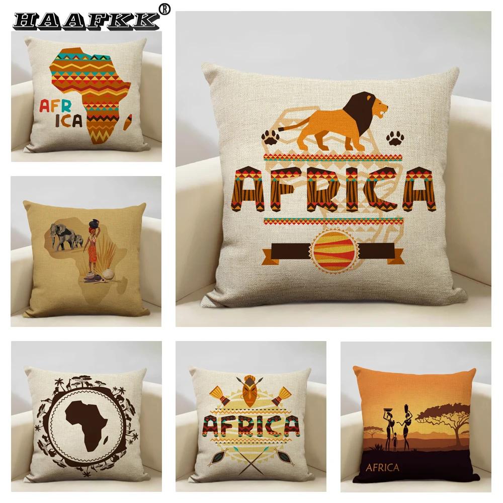 Ethnic Tribe Decorative Throw Pillow Case African Pattern Cushion Cover Home Sofa Decor Pillowcase Universal in All Seasons