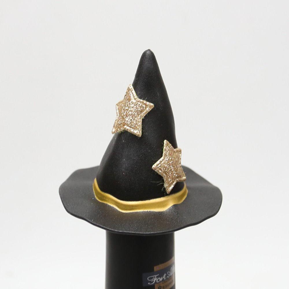 6pcs Handmade Halloween Wine Bottle Topper Cloth Wine Cap Wine Bottle Covers  Venue Layout Props