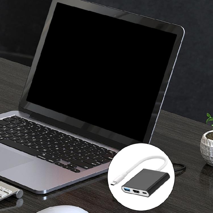 3 in 1 USB C Docking Station Video Capture Adapter with HDTV USB3.0 USB C Port for Switch Console TV Dock Station Gaming