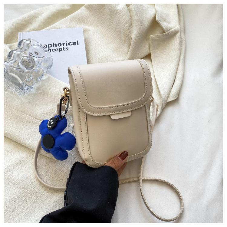 

Summer small fresh bag women 2025 new fashion messenger bag popular mobile phone bag shoulder bag бежевый
