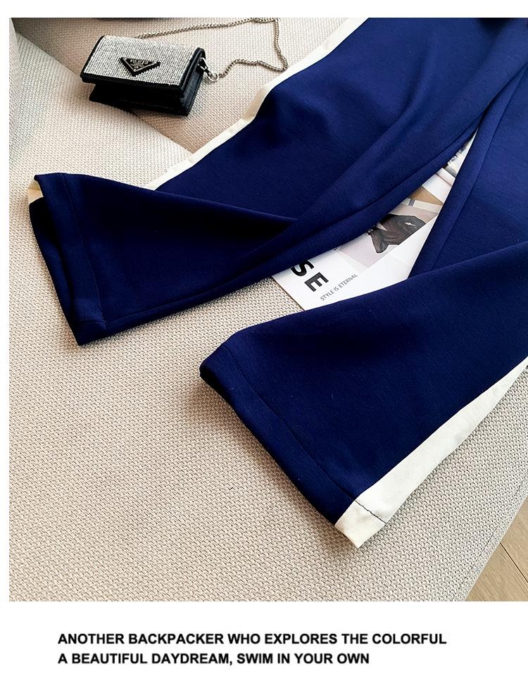 Survêtement de sport en velours pour femmes Automne/Hiver: Veste Pull Courte Design Européen & Ensemble Décontracté Deux Pièces