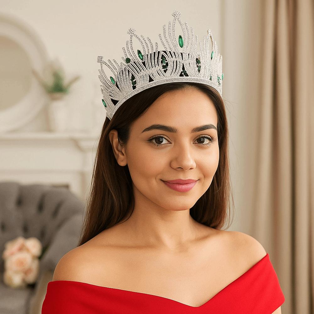 Luxury Wedding Tiara Glamorous Bridal Headdress Hair Accessories Crystal Crown  Wedding Ceremony