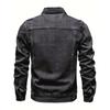 Autumn Men Solid Denim Jackets Fashion Motorcycle Vintage Jeans Jackets Hommes Slim Fit Cotton Casual Black Blue Coats