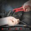3-Size Heavy-Duty Plastic Hose Clamp Pliers Set with 3-Size Line Pinch Clamps for Automotive Repair - Non-Slip Hose Tightener for Radiator, Brake