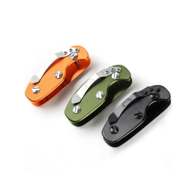 Edc Aluminum Key Holder Organizer Clip Folder Keyring Keychain Case Pocket Tool