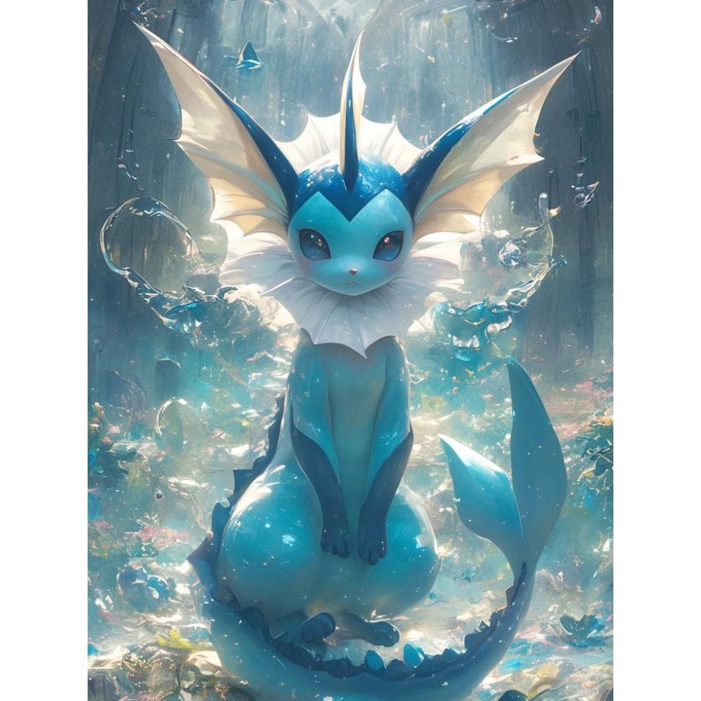 Japanisches Anime Diamant Malset Magischer ElfEevee Gestickter Diamant DIY Mosaik Heimdekoration Kindergeschenk