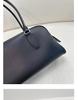 2026 Premium Cowhide Row Series Bowling Handbag, Large Capacity Commuting Shoulder Bag