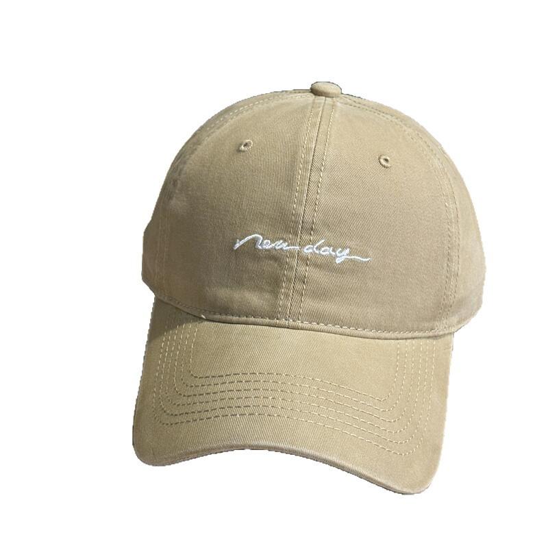 Fashion Hat Big Head Circumference Simple Embroidery Soft Top Baseball Cap Children Wide Brim Big Face Small Versatile Shade Cap Men