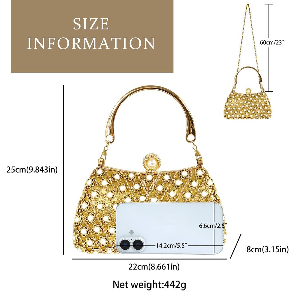 New evening dress banquet clutch bag diamond-encrusted small bag celebrity texture shoulder crossbody portable dinner bag