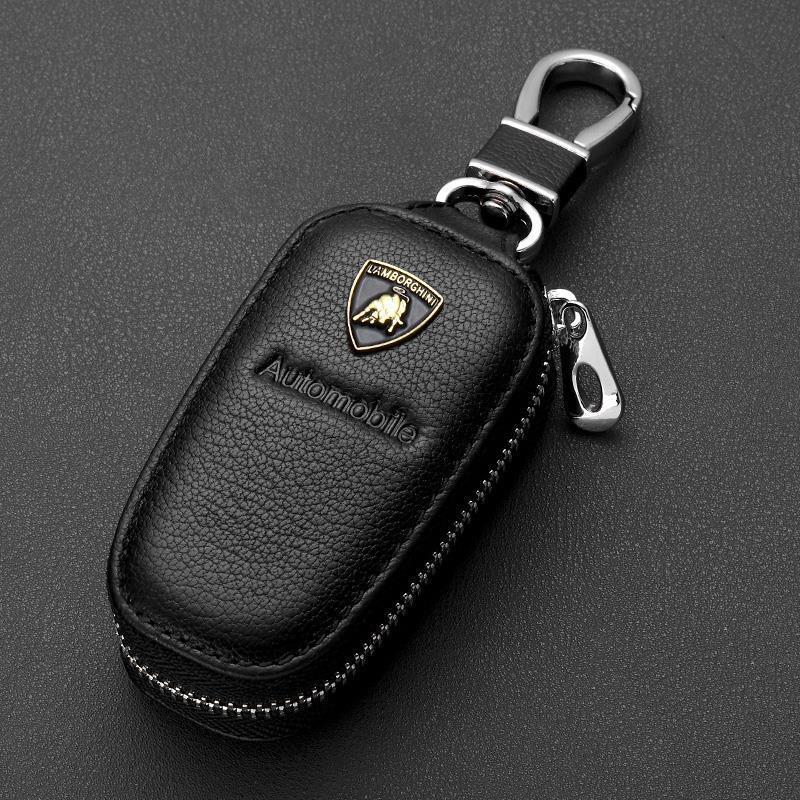 

Leather Car Key Bag Multifunction Organizer Wallet For Lamborghini LP570 LP610 Urus LP700 LP770 Gallardo Aventador Accessories