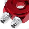 Design Car Oil Filter Cooler Sandwich Plate Adapter with 18NPT Sensor Insertion Port - 3/4-16 UNF,