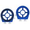 Blue Aluminum Universal Oil Filter Temperature Cooler Gauge Sandwich Plate Adapter