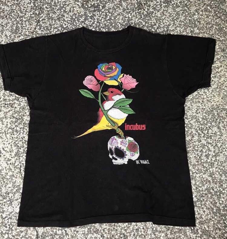 2012 Incubus Band Tour Shirt Short Sleeve Black Unisex S-5XL Unisex T-Shirt M