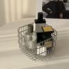 Modern Bathroom Storage Rack Stainless Steel Square Wire Basket  Desktop Organizer